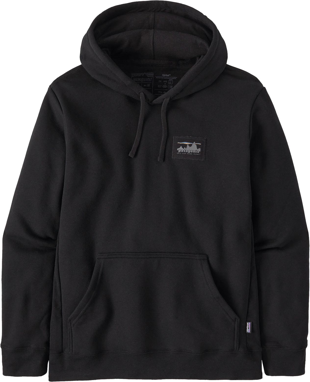 Sweat à capuche en matière recyclée - '73 Skyline Uprisal Hoody Ink Black - Taille M - Noir
