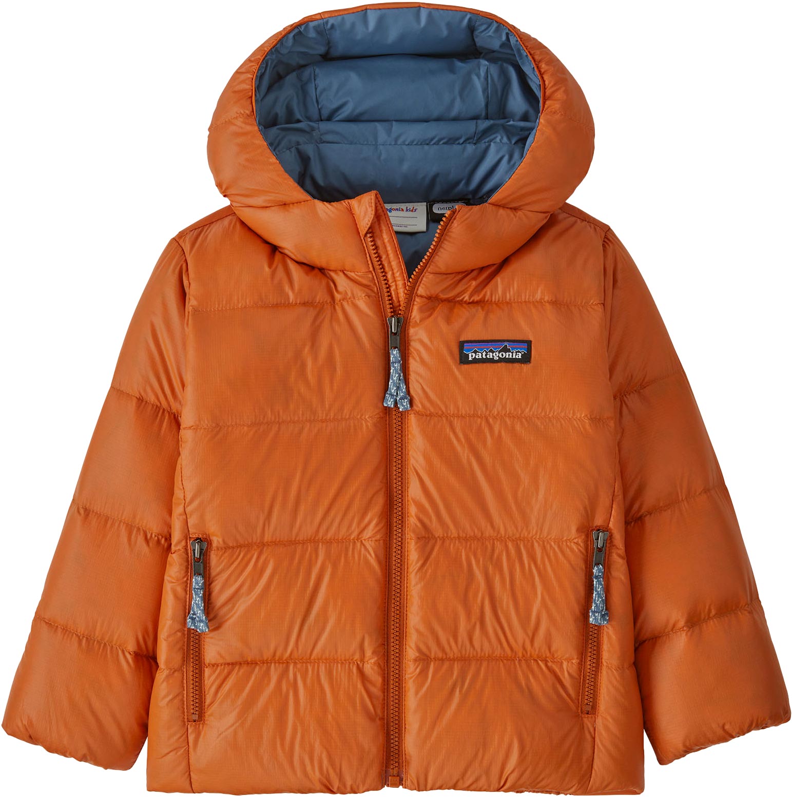 Warme Daunenjacke Baby Hi-Loft Down Sweater Hoody Redtail Rust Kindergröße 12 Monate Braun