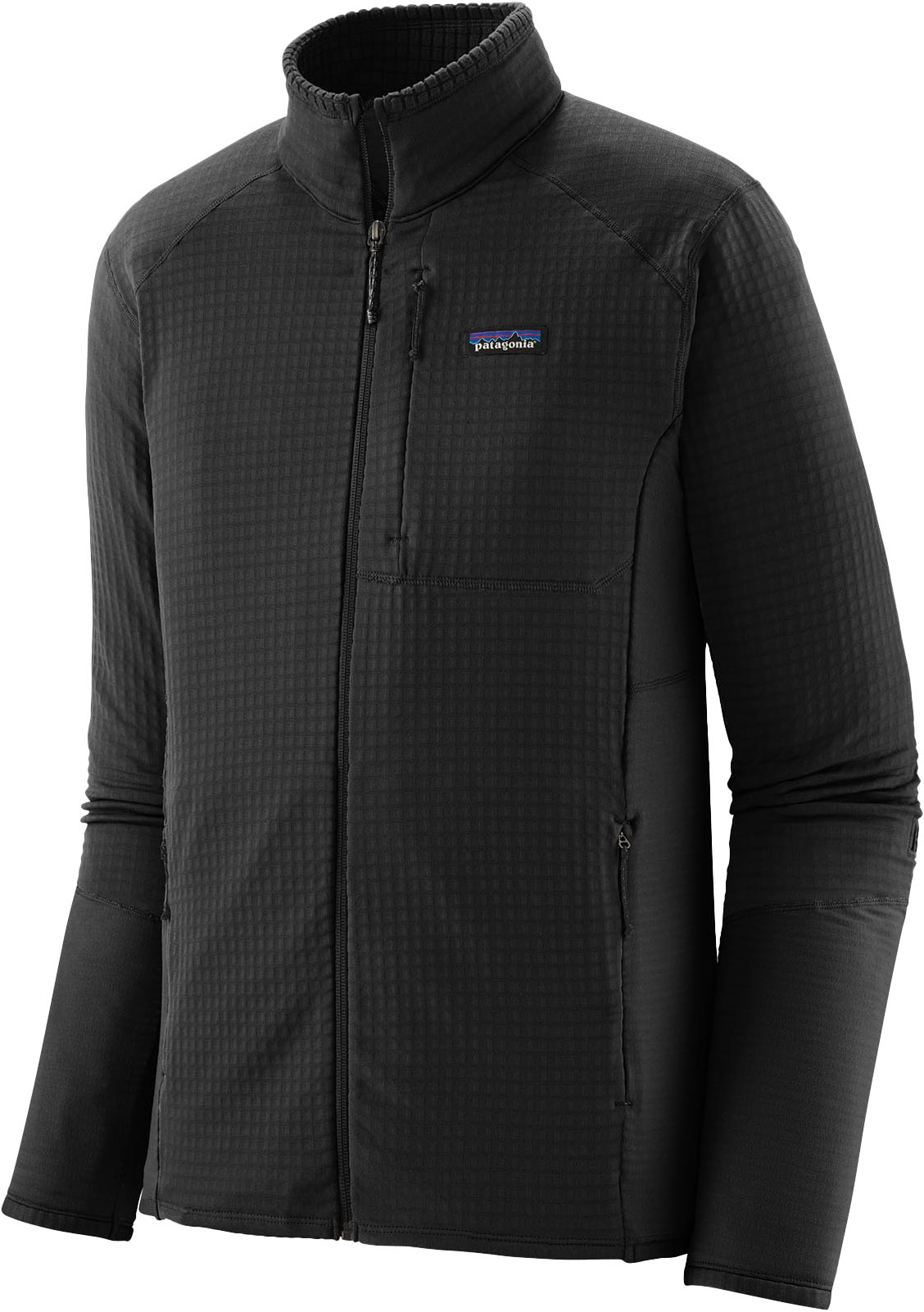 Technisches Fleece M's R1 Jkt Black für Herren Größe S schwarz