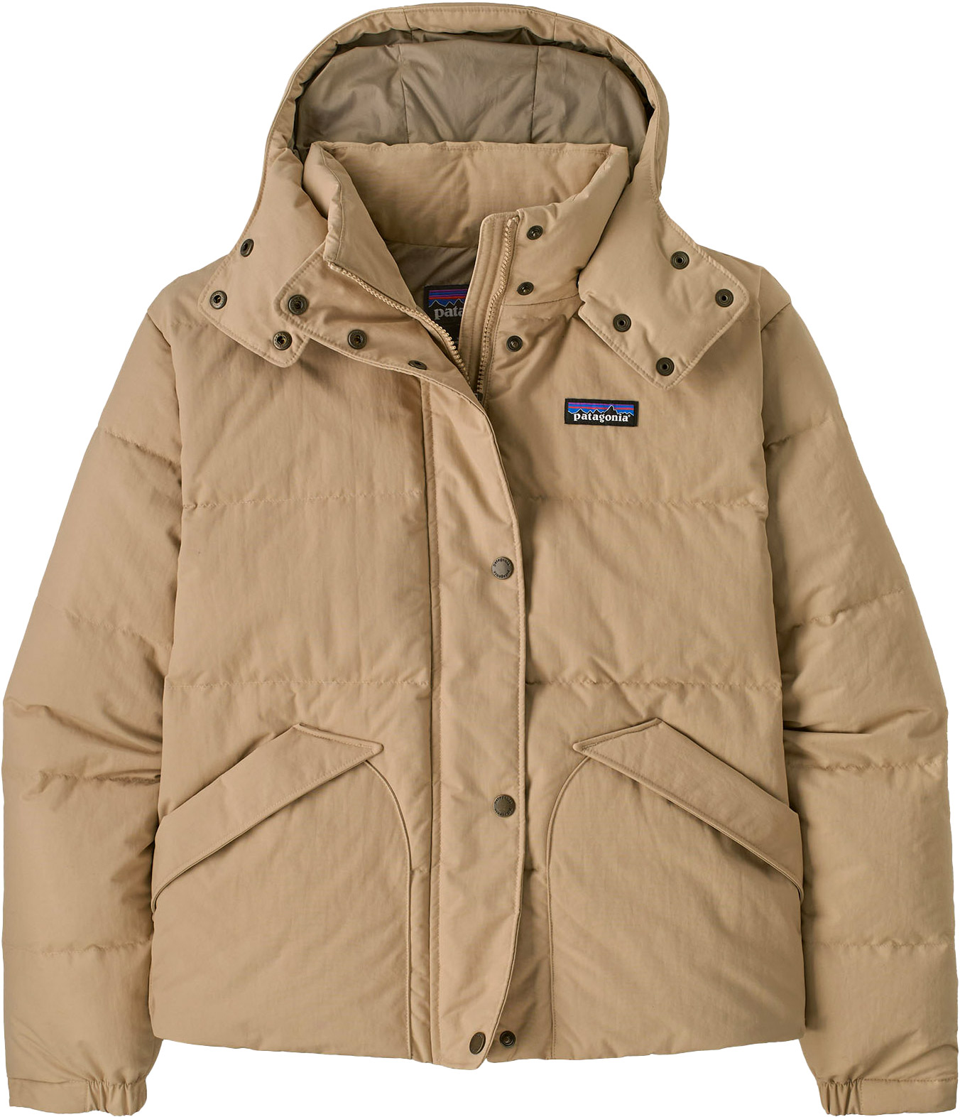 Veste en duvet recyclé - W's Downdrift Jkt Oar Tan w/Seabird Grey en Nylon - Taille L - Beige
