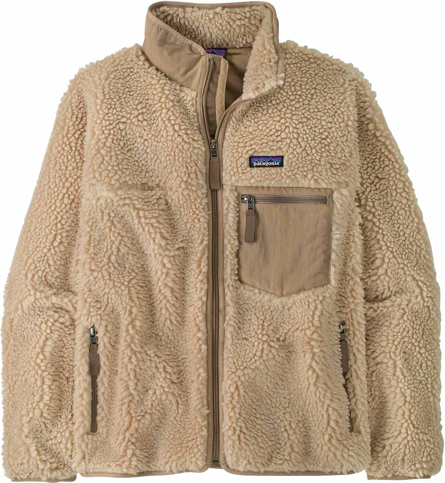 Polaire coupe-vent et respirante - W's Classic Retro-X Jkt Natural - Taille L - Beige