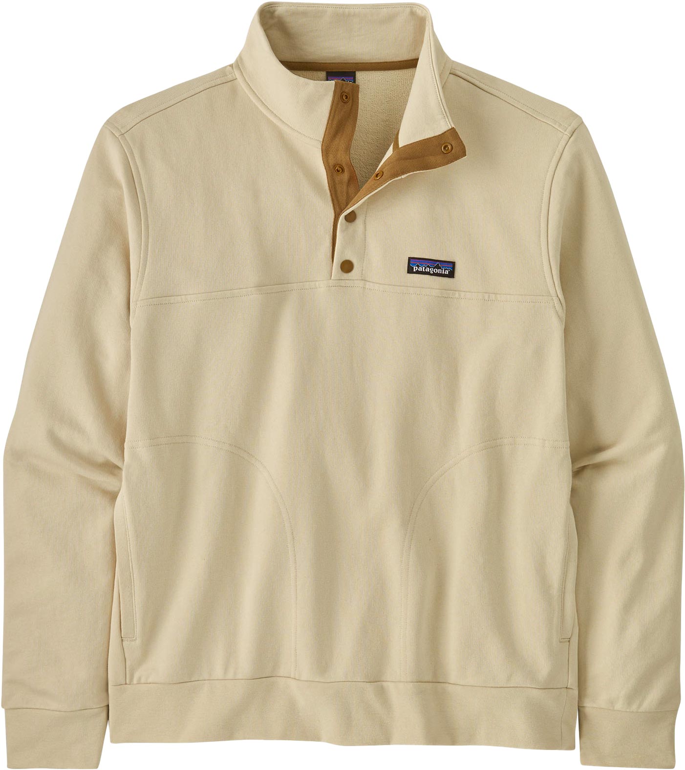 Polaire en coton biologique - M's Daily Snap-T P/O Pelican en Coton - Taille M - Beige