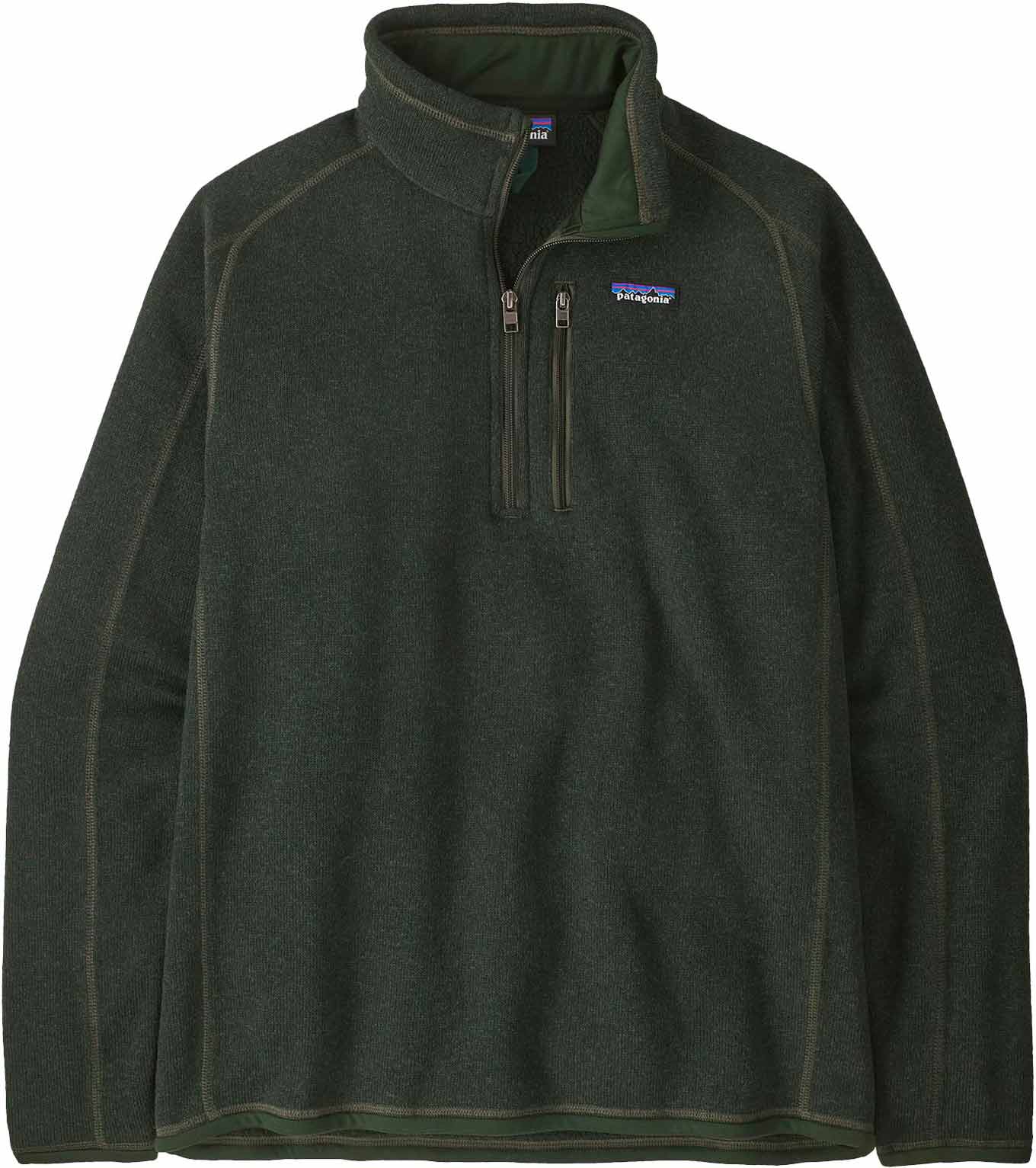 Polaire chaude - M's Better Sweater 1/4 Zip Old Growth Green - Taille S - Vert