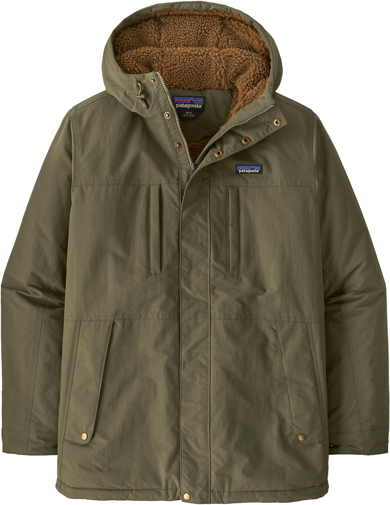 Parka à capuche amovible - M's Isthmus Parka Basin Green en Nylon - Taille M - Kaki