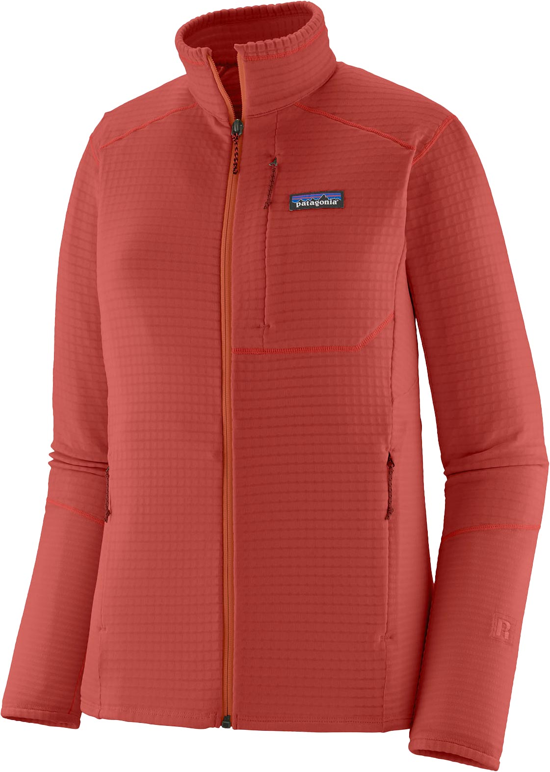 Polaire technique en Polartec® - W's R1 Jkt Potters Red en Tissu Technique - Taille S - Rouge