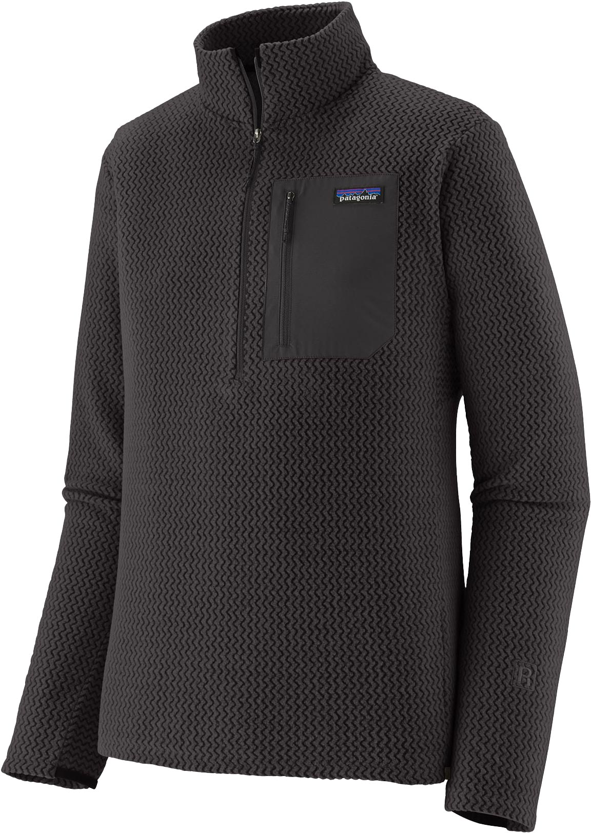 Technisches Fleece-Oberteil mit halbem Reißverschluss – Herren – R1 Air Zip Neck M's R1 Air Zip Neck Black für Herren