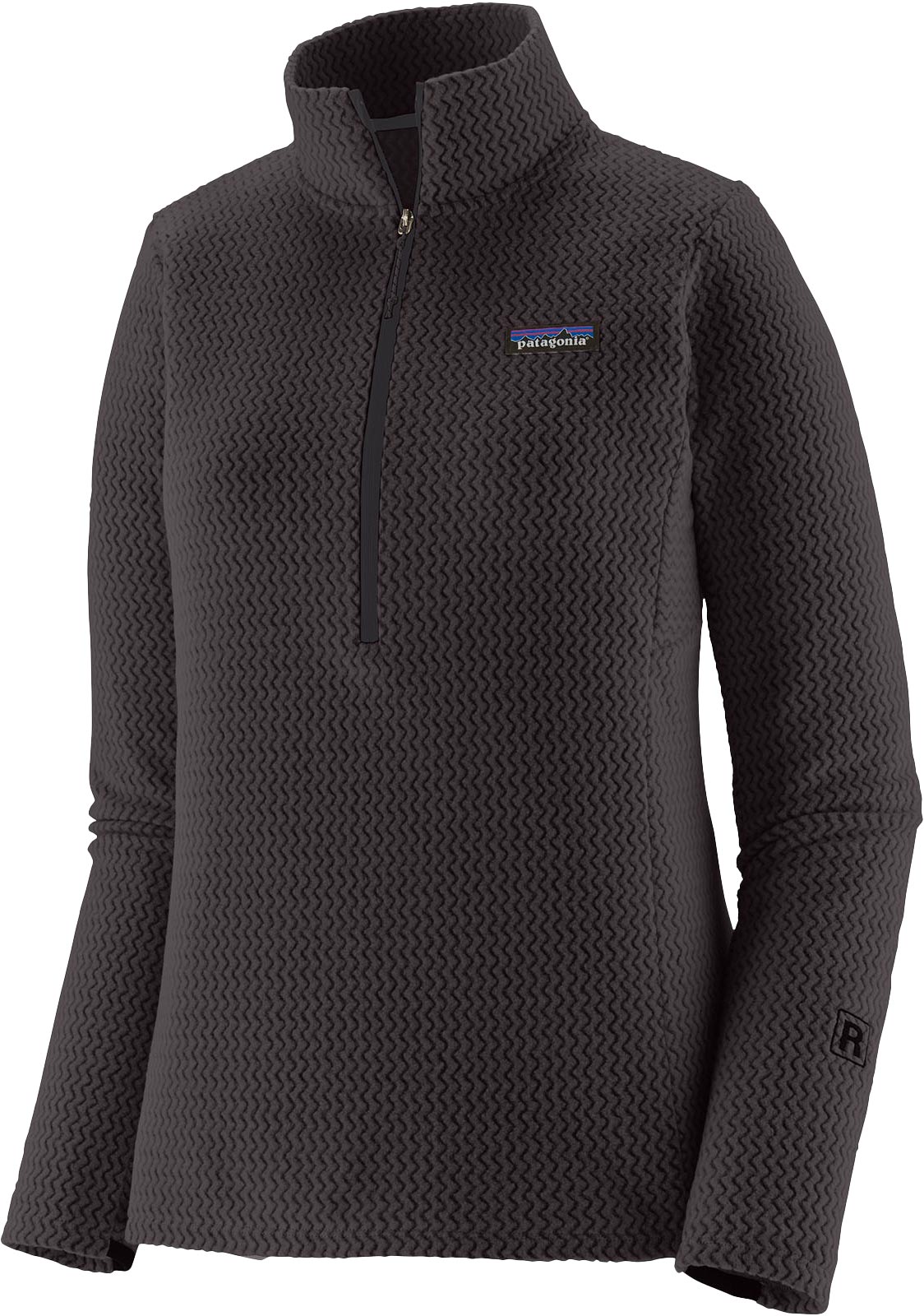 Polaire technique demi-zippée - W's R1 Air Zip Neck Black - Taille M - Noir