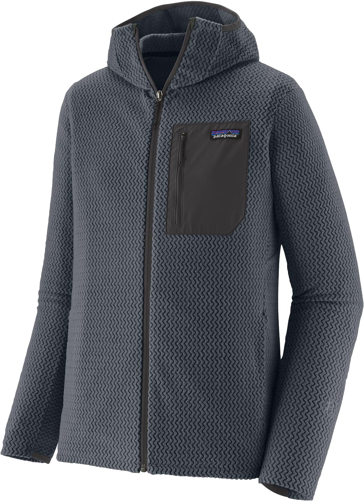 Polaire technique à capuche - M's R1 Air Full-Zip Hoody Smolder Blue - Taille L - Navy