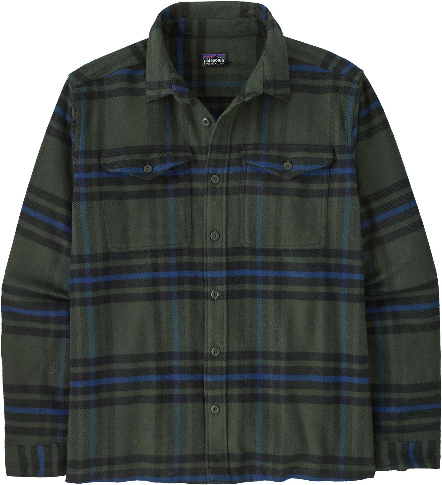Sur-chemise en coton biologique - M's Fjord Flannel Shirt Catch: Old Growth Green en Coton - Taille XL - Vert