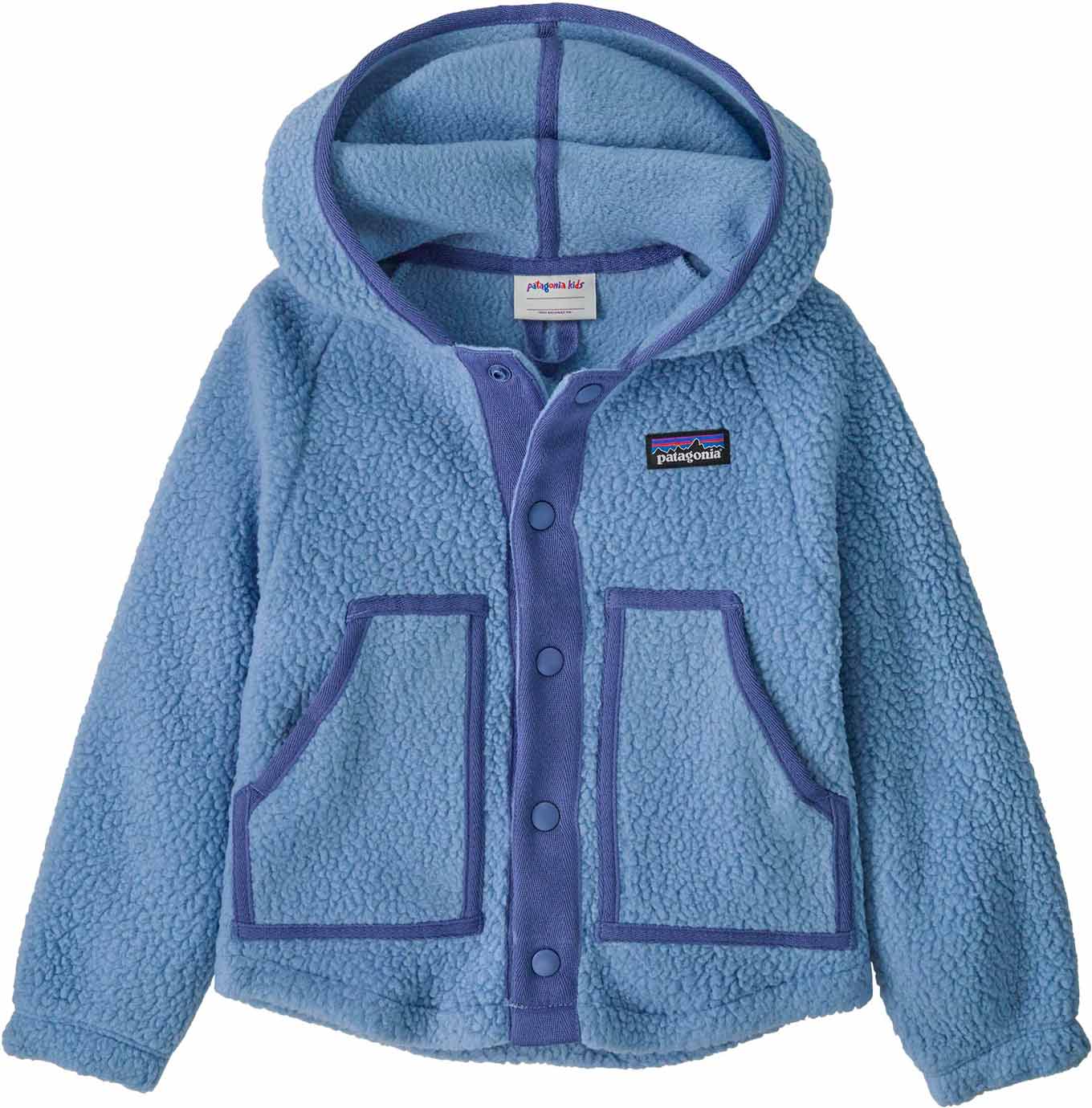 Fleece mit Stehkragen Baby Retro Pile Jkt Barnacle Blue Kindergröße 5 Jahre Blau