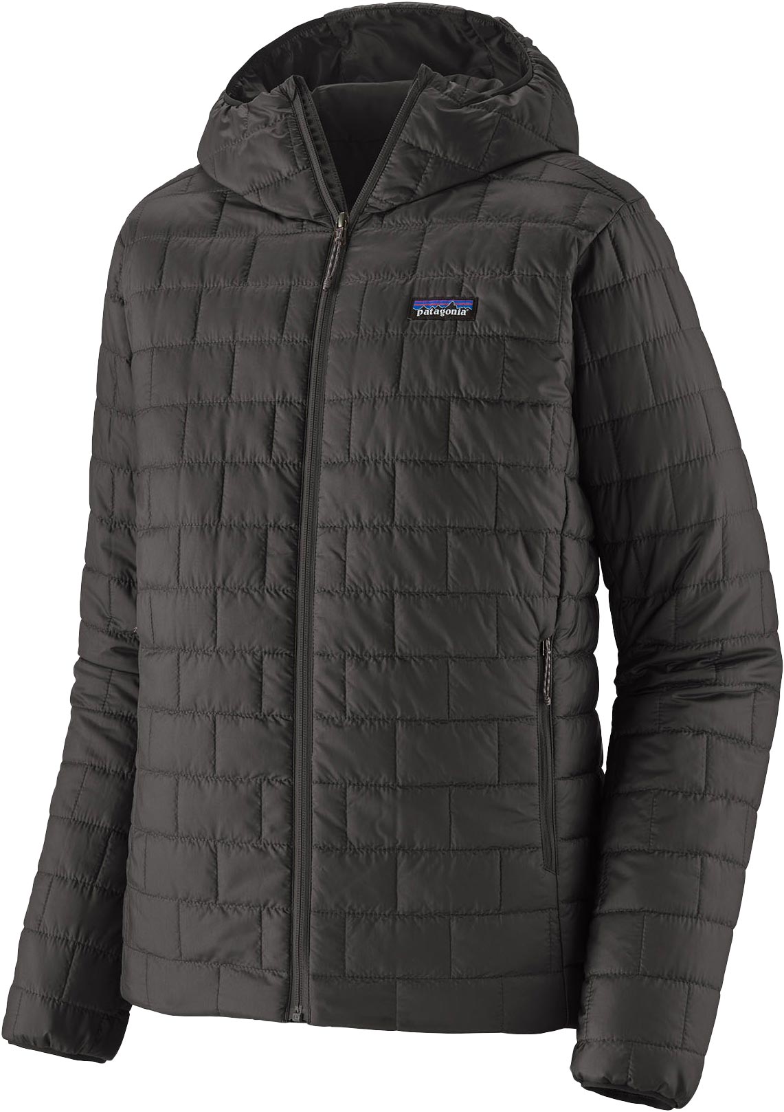 Leichte Stepp-Und PrimaLoft® Daundenjacke M's Nano Puff Hoody Black für Herren Größe L schwarz