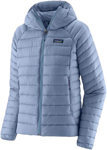 Doudoune légère en duvet - W's Down Sweater Hoody Barnacle Blue - Taille S - Bleu