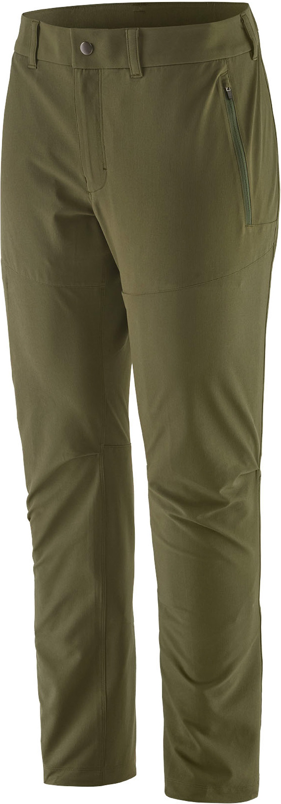 Pantalon de randonnée déperlant - W's Terravia Trail Pants Reg Basin Green en Softshell - Taille 2 US - Vert