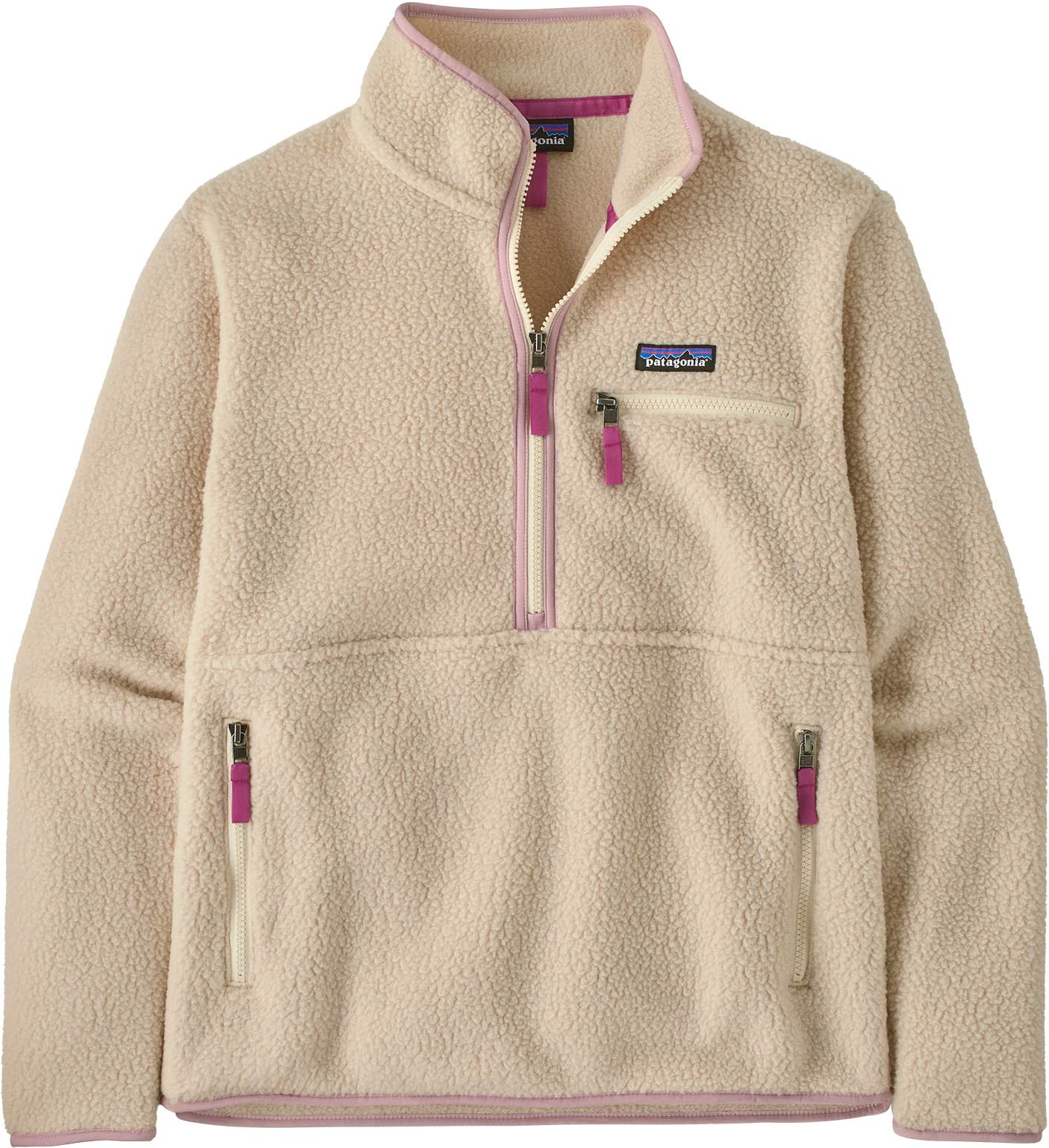 Polaire à col zippé - W's Retro Pile Marsupial Dark Natural - Taille M - Beige