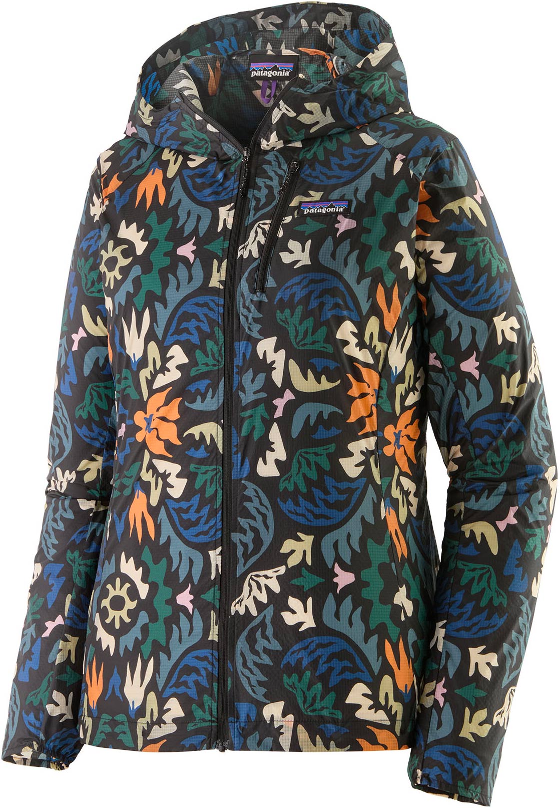 Veste de trail ultralégère - W's Houdini Jkt Kaleido Black en Nylon - Taille S - Noir