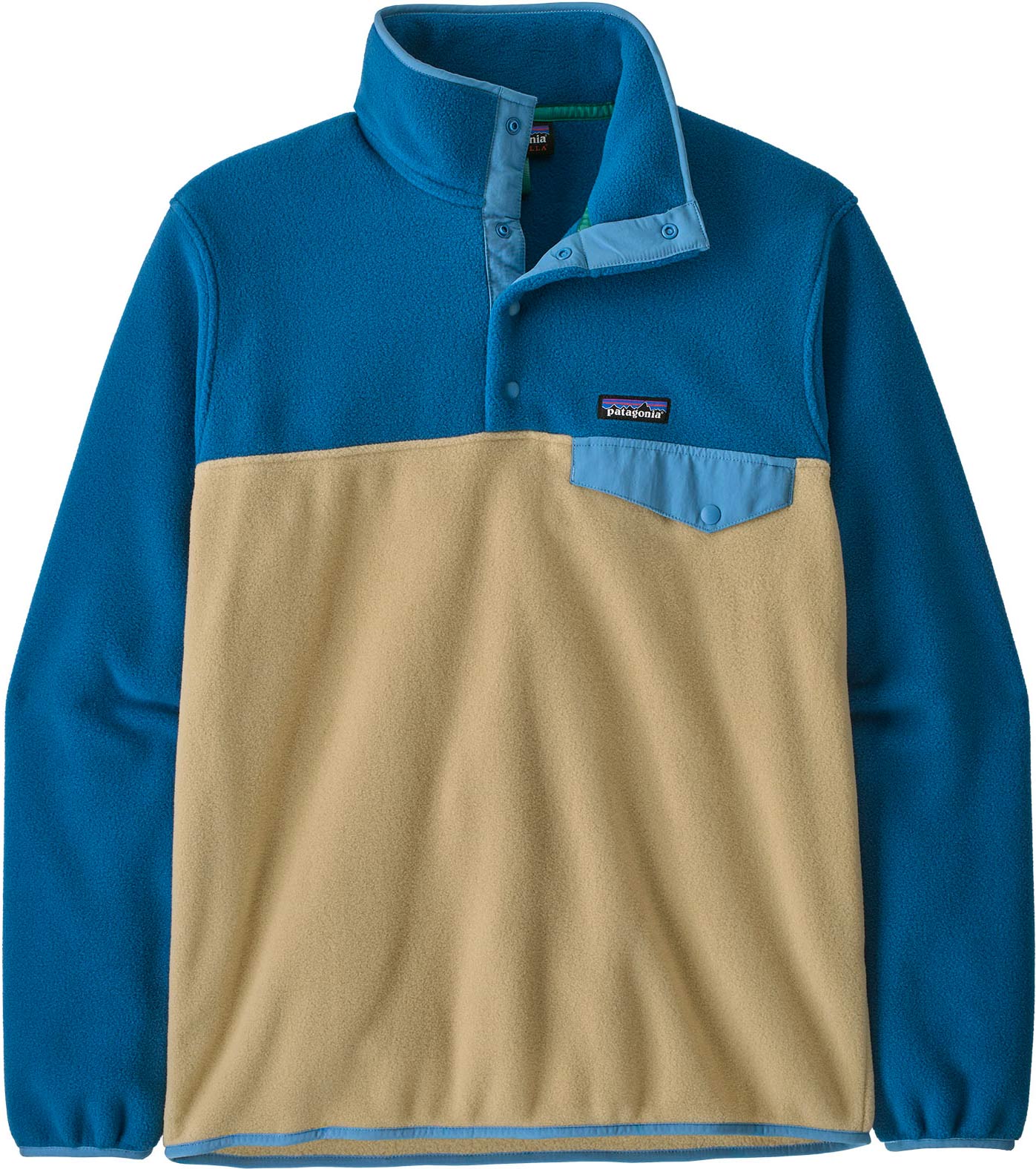 Polaire chaude et confortable à col montant et pressionné - M's LW Synch Snap-T P/O Nautilus Tan en Nylon - Taille XL - Beige