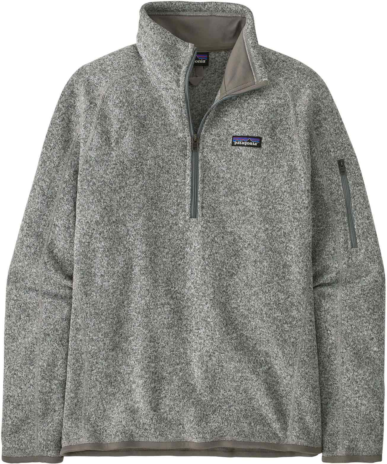 Wanderjacke mit Reißverschluss aus Fleece – Damen / Frau – W's Better Sweater 1/4 Zip Birch White W's Better Sweater