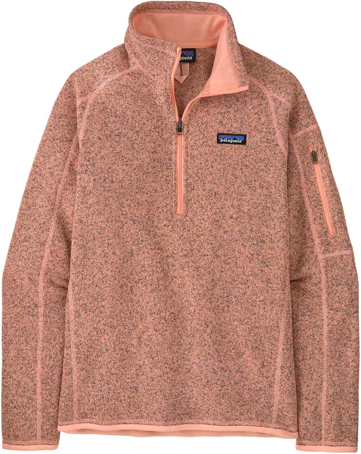 Warmer Fleece-Pullover mit Reißverschluss – Damen / Frau – W's Better Sweater 1/4 Zip Peach Sherbet W's Better Sweater
