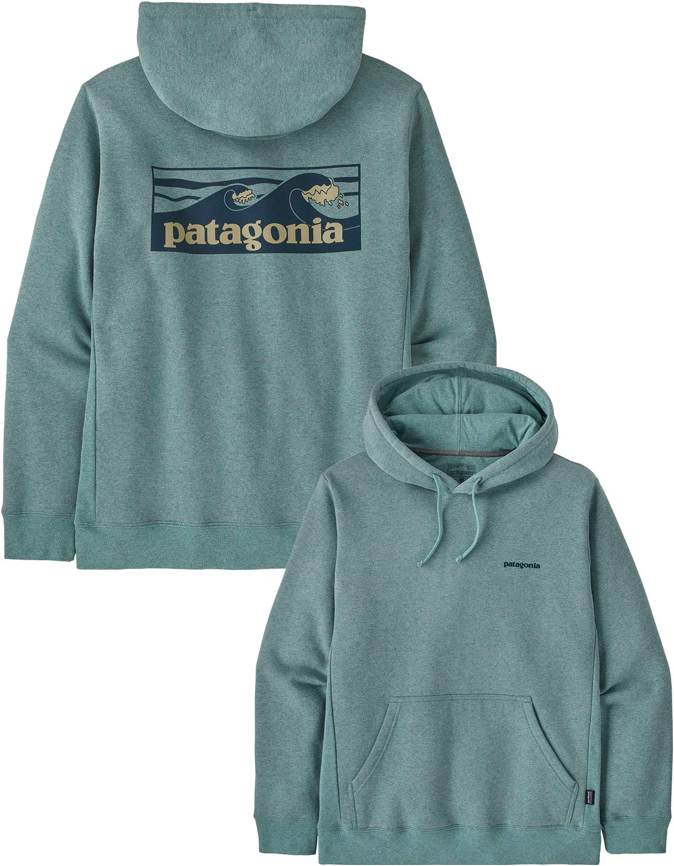 Sweat à capuche - M's Boardshort Logo Uprisal Hoody Blue Sage en Coton - Taille S - Bleu