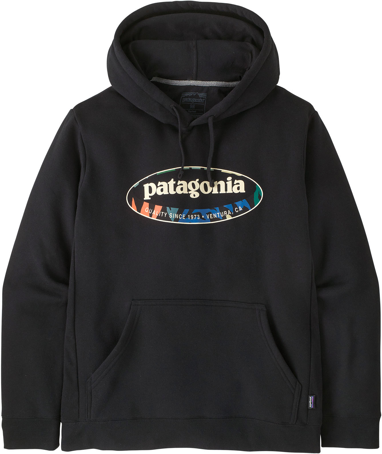 Sweat à capuche - M's '95 Oval Logo Uprisal Hoody Black Kaleido en Coton - Taille S - Noir