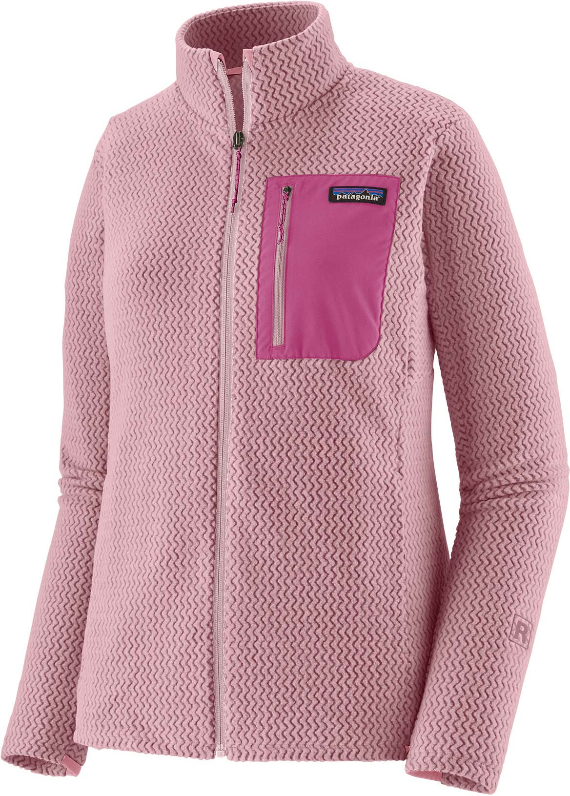 Polaire de ski de randonnée à col zippé - W's R1 Air Jkt Quiet Violet - Taille S