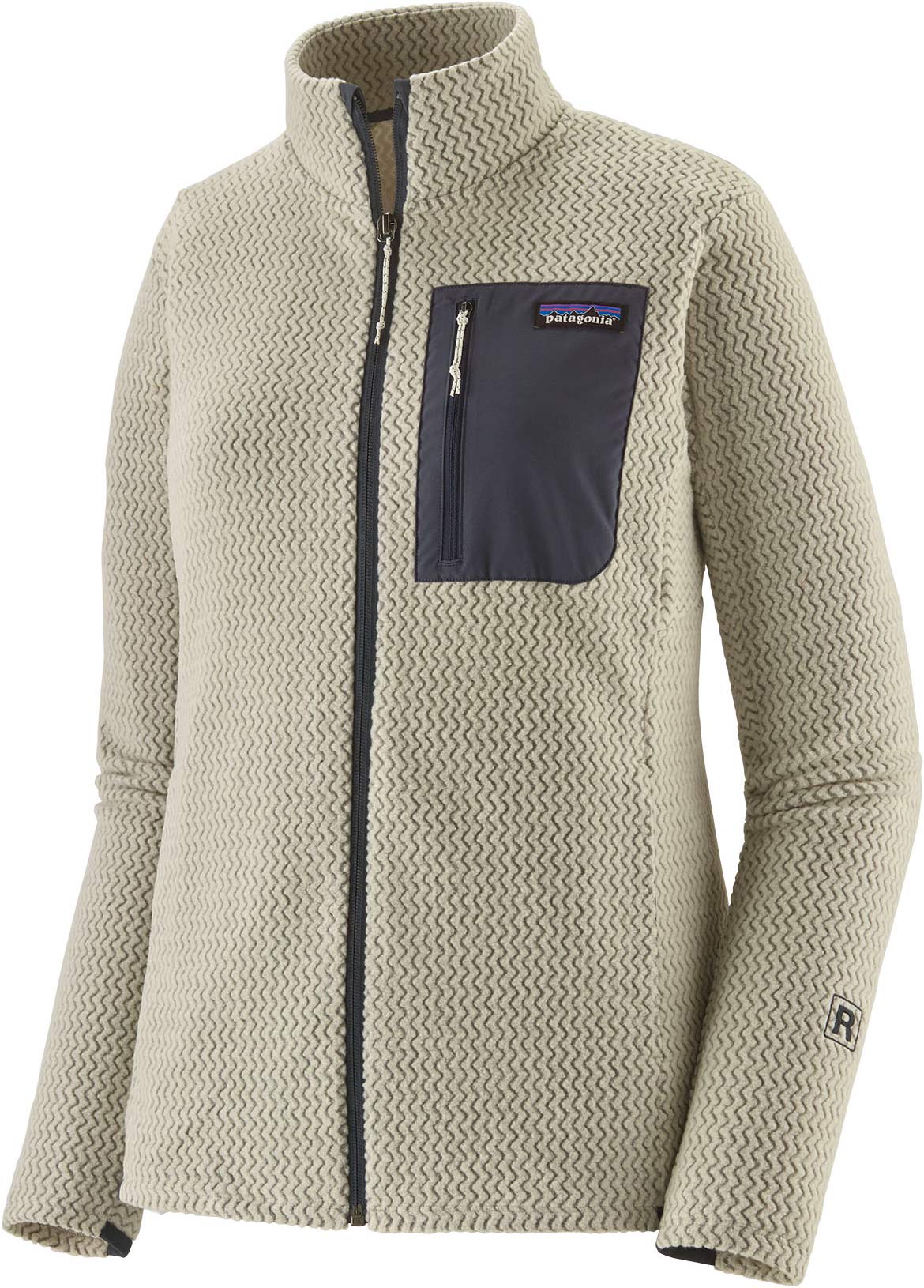 Polaire gaufrée à séchage rapide zippée - W's R1 Air Jkt Wool White - Taille M - Blanc