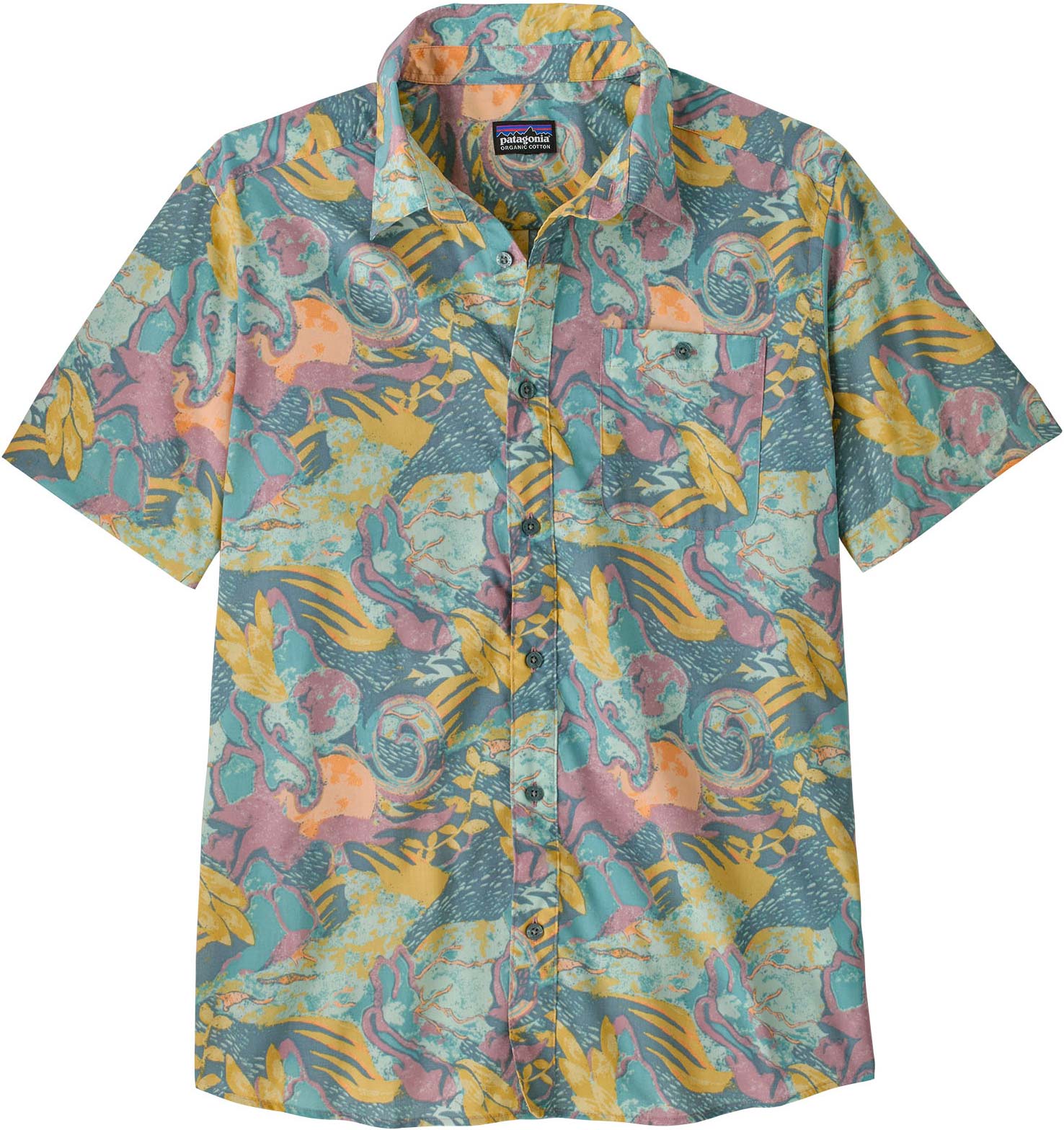 Chemise légère et respirante en coton biologique - M's Go To Shirt Moon Tripper Blue Sage en Coton - Taille M - Bleu