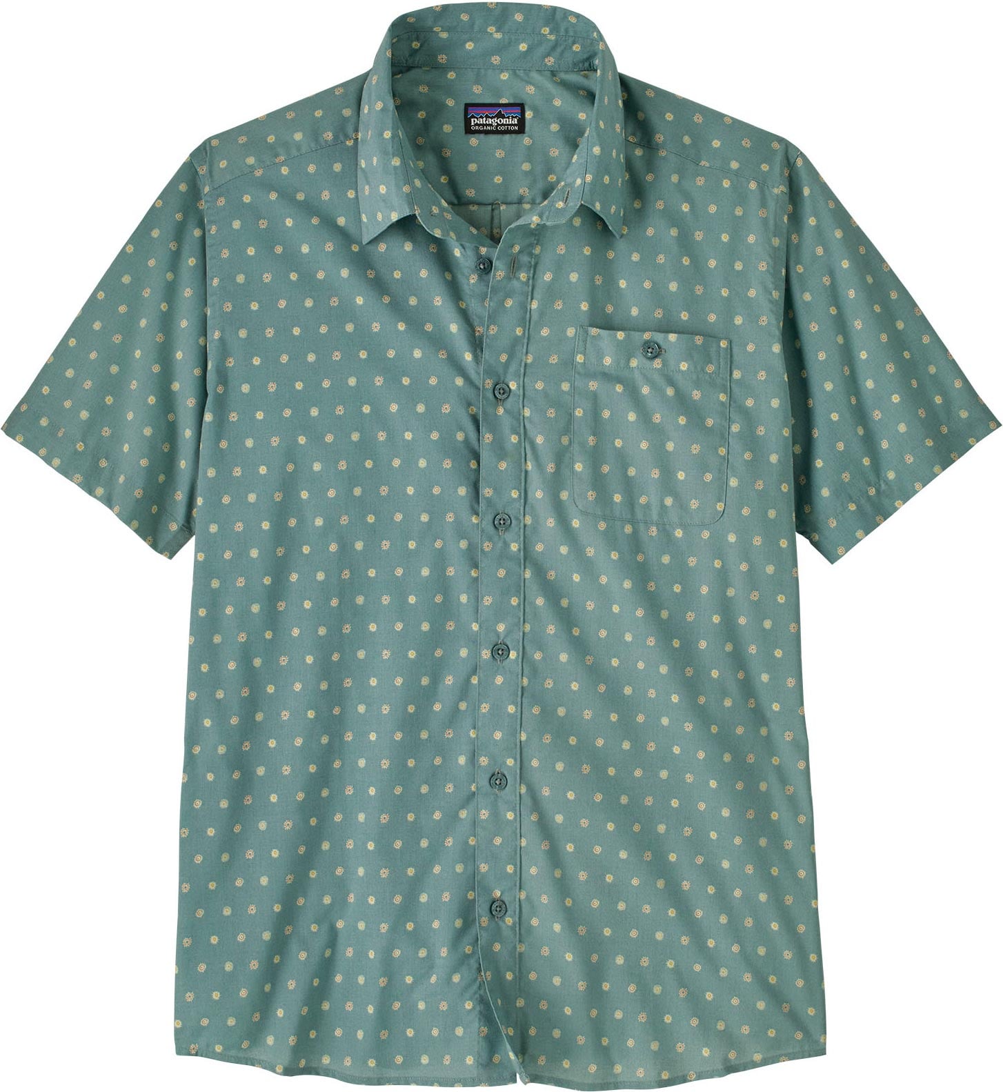 Chemise légère et respirante en coton biologique - M's Go To Shirt Suns Blue Sage en Coton - Taille S - Bleu