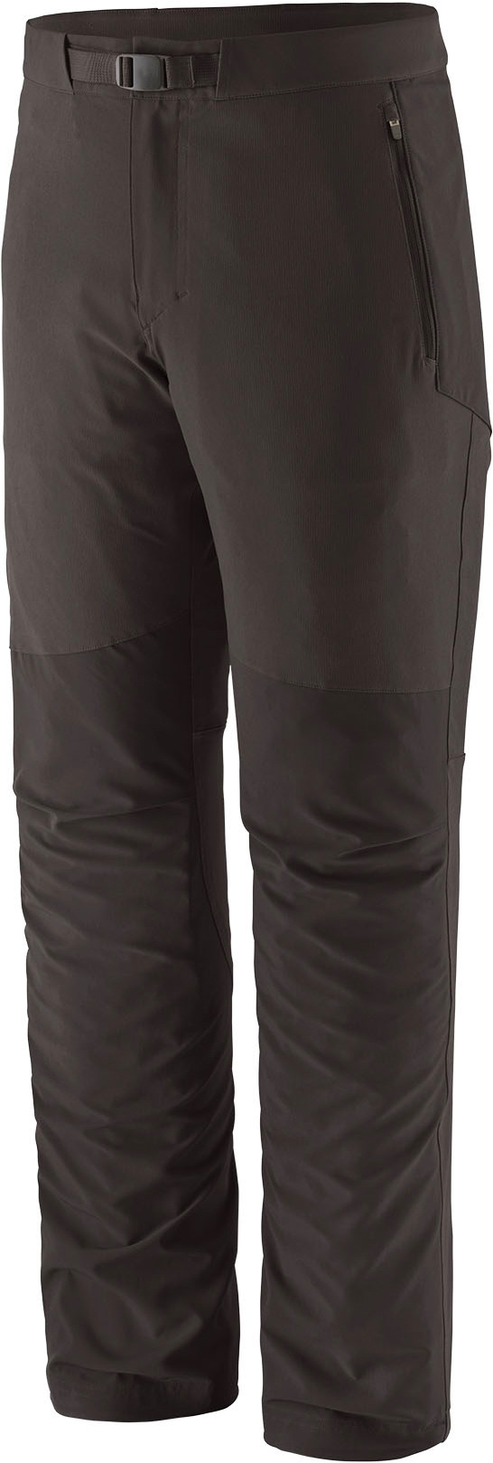 Pantalon d'alpinisme résistant - M's Terravia Alpine Pants Reg Black en Softshell - Taille 42 FR - Noir