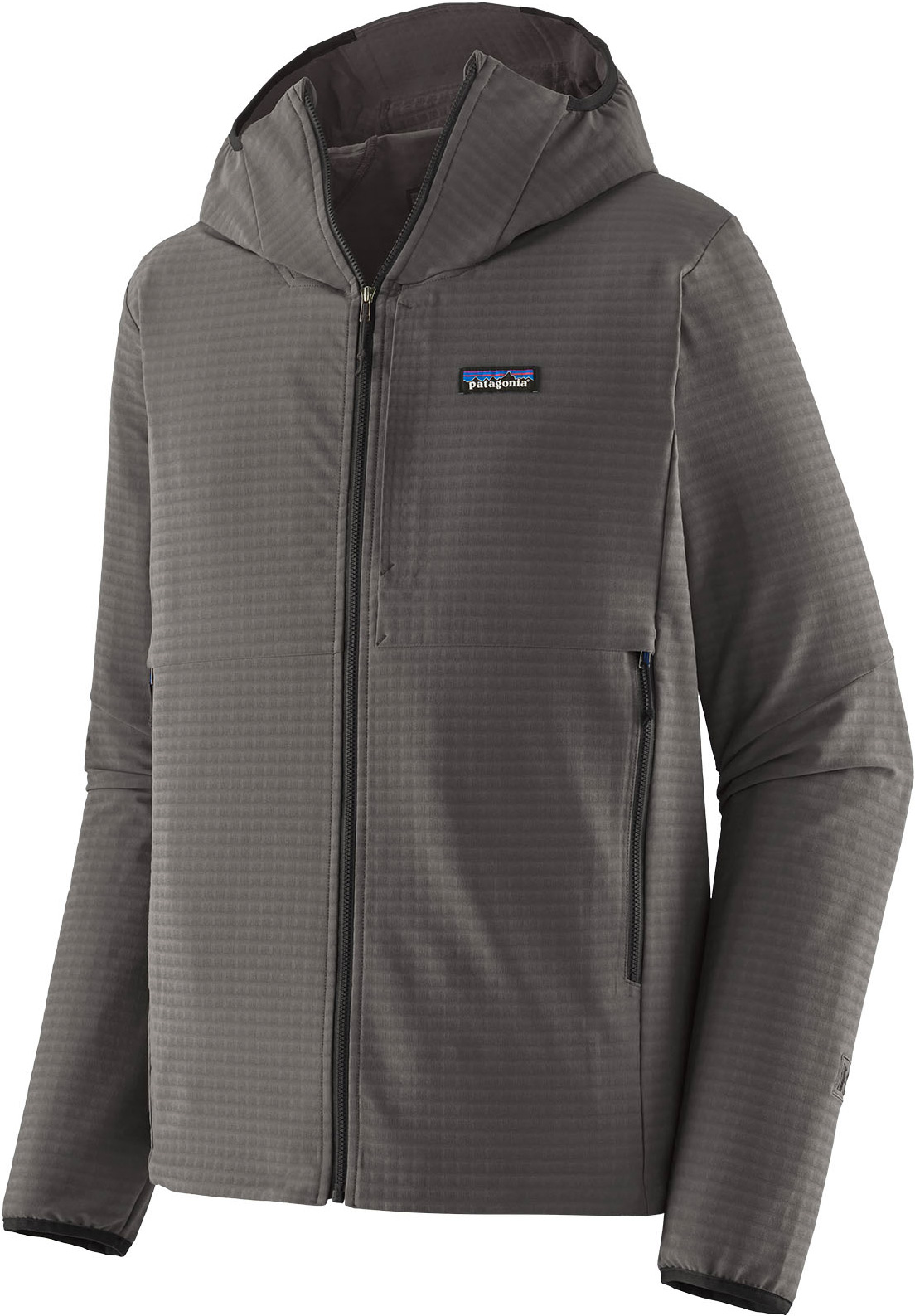 Warmer, dehnbarer Fleece-Pullover mit Reißverschluss – Herren – M's R1 TechFace Hoody Forge Grey M's R1 TechFace Hoody
