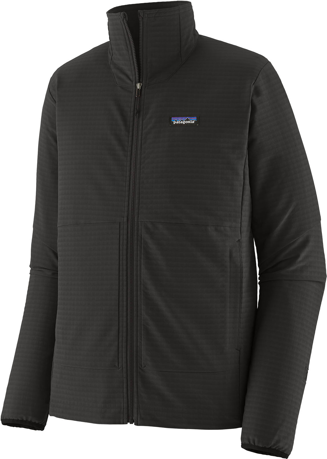 Polaire chaude et extensible - M's R1 TechFace Jkt Black - Taille M - Noir