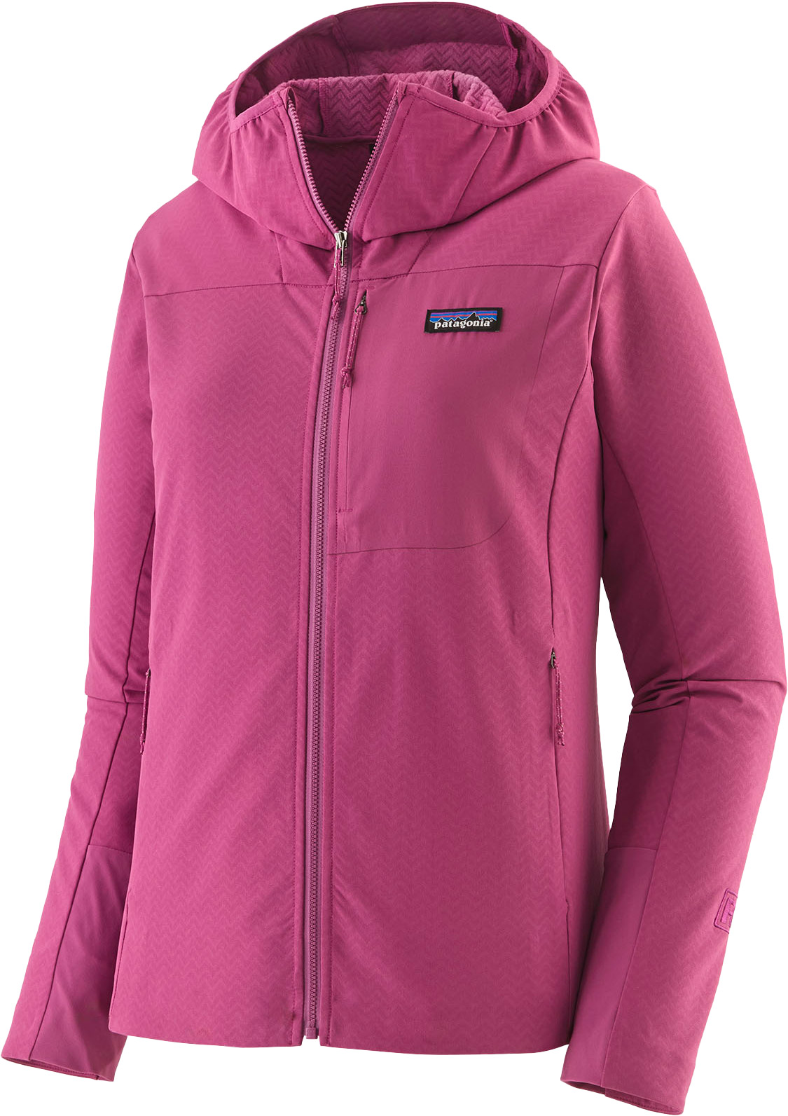 Veste de randonnée stretch - W's R1 CrossStrata Hoody Faded Magenta en Softshell - Taille S - Violet