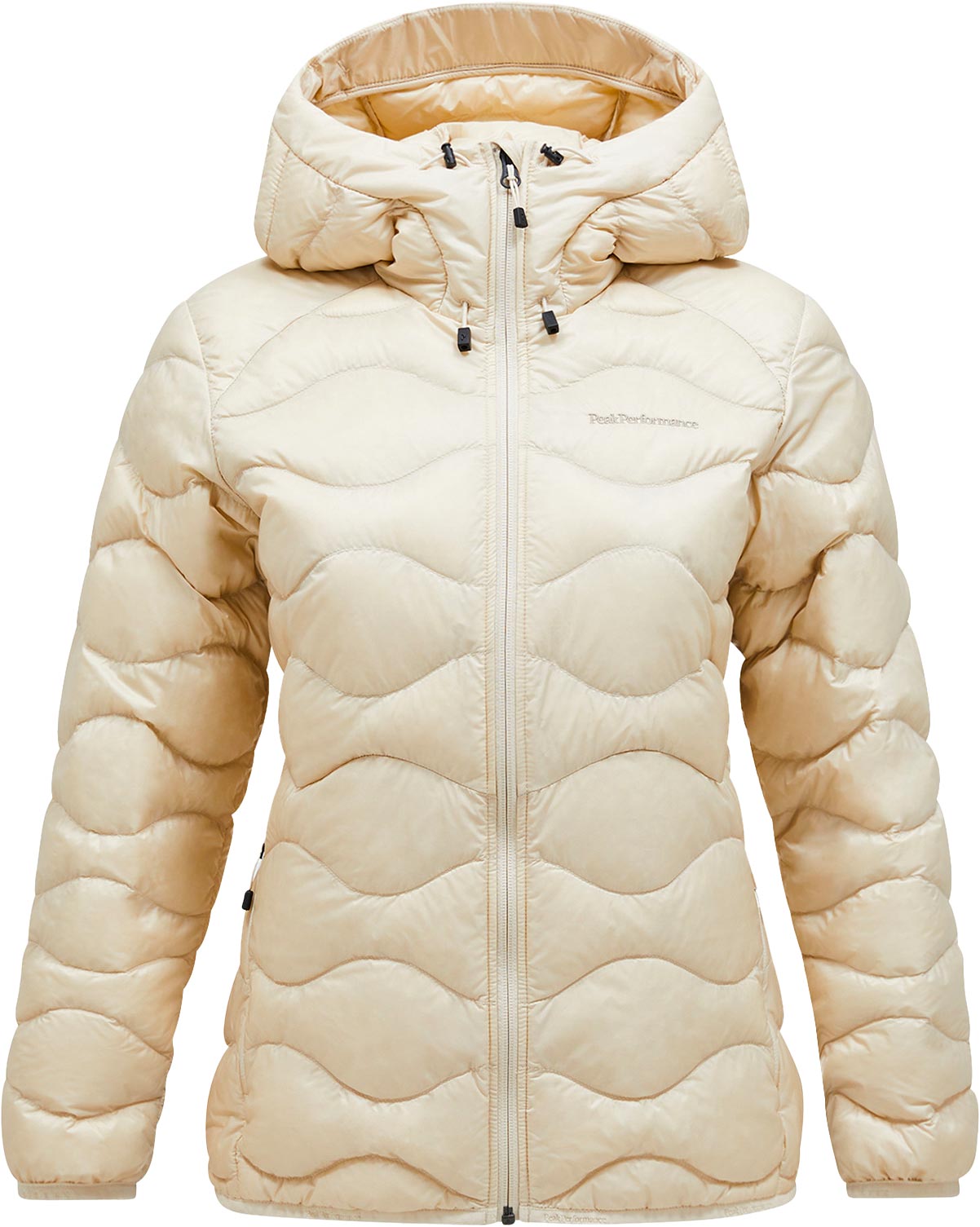 Stepp- Und Daundenjacken mit Kapuze W Helium Down Hood Jacket Sand Fog für Damen Größe XS Beige