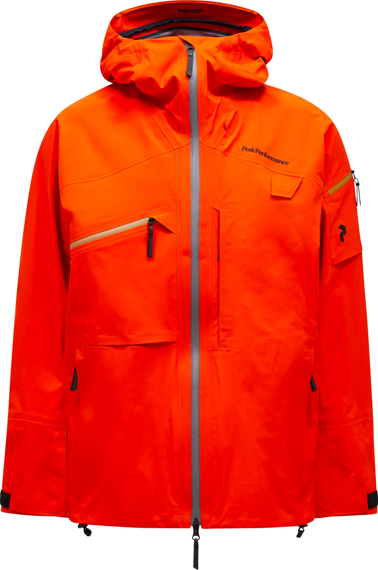 Skijacke aus GORE-TEX M Alpine Gore-Tex 3L Jacket Solar Burst für Herren Größe S Rot