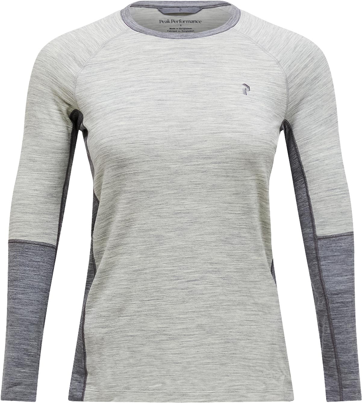 Oberteil aus Merinowolle – Damen / Frau – Magic Crew Baselayer W Magic Crew Baselayer Med Grey Melange für Damen aus