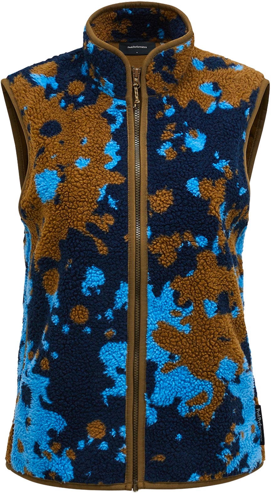 Polaire chaude - W Graphic Pile Vest Frosty Haze - Taille L - Bleu