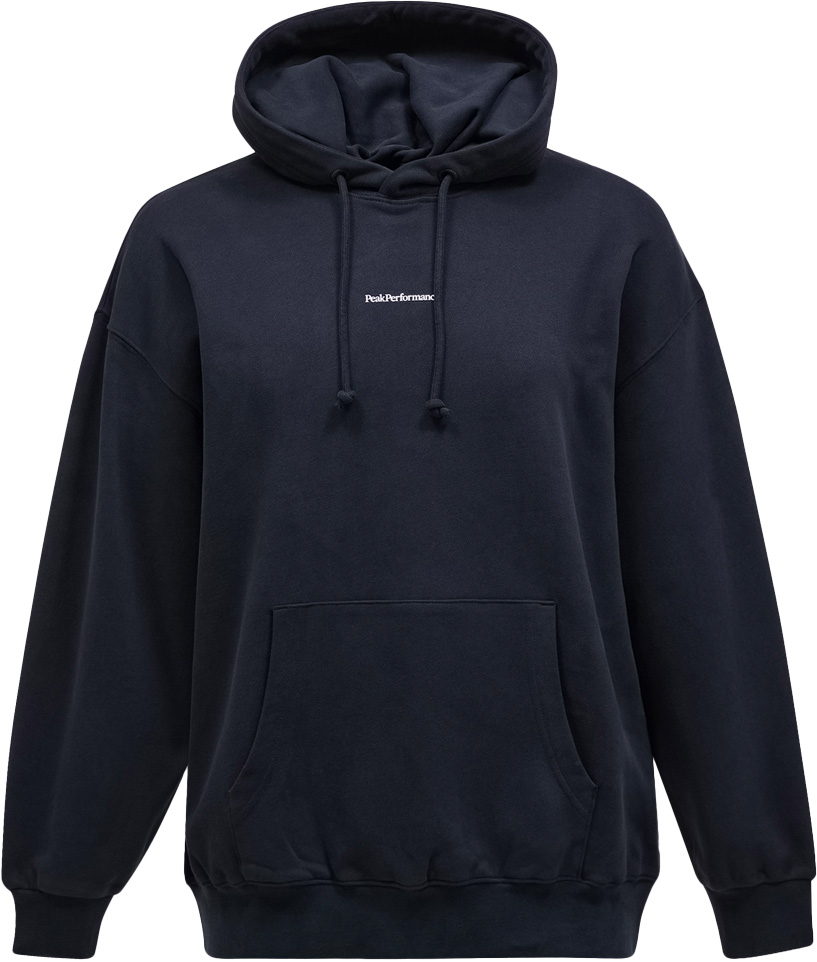 Sweat à capuche en molleton de coton - M Original Terry Hood Black en Coton - Taille L - Noir