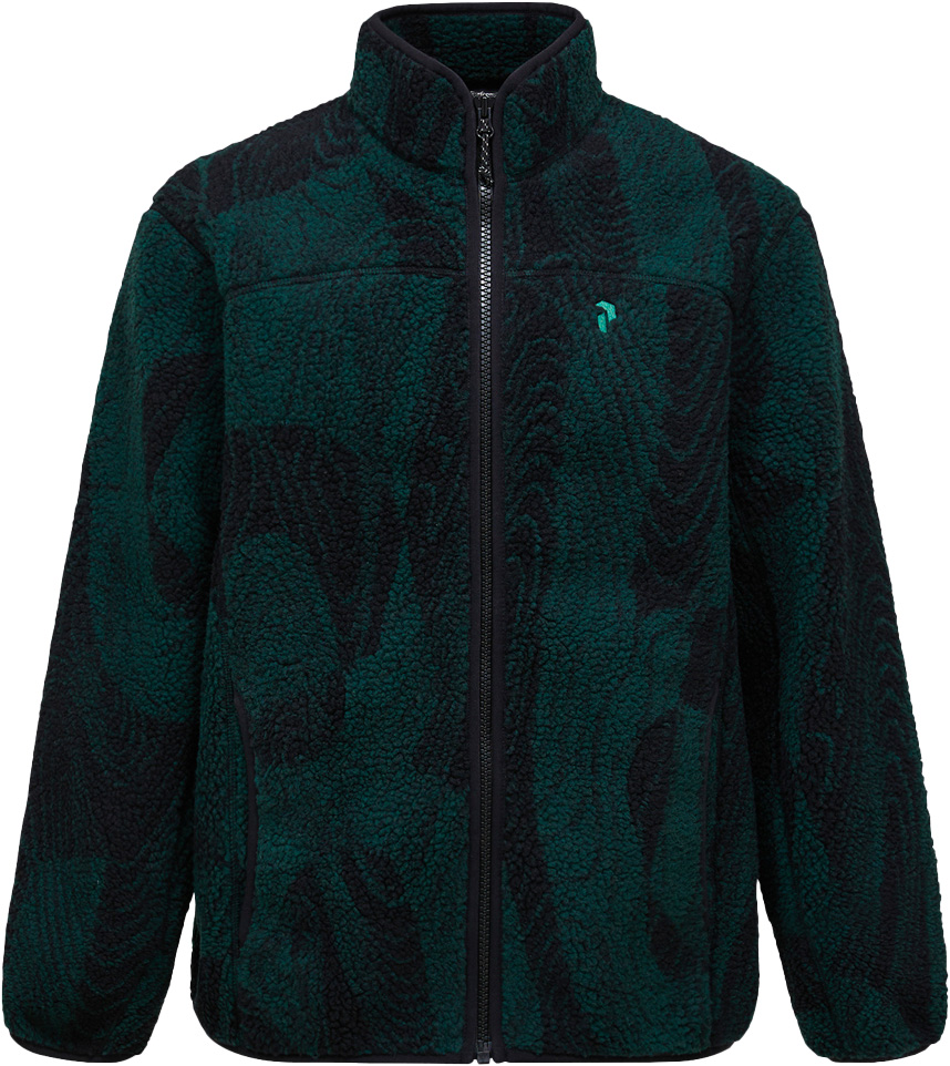 Polaire sherpa zippée - M Graphic Pile Jacket Logo Era - Taille XL - Vert