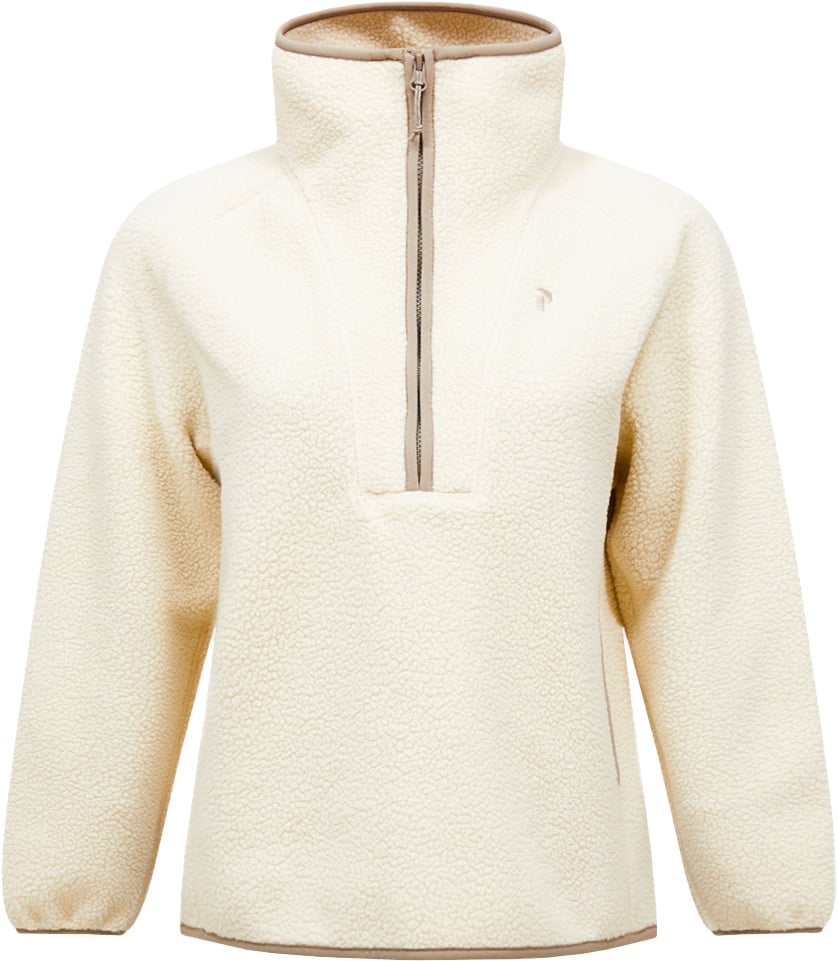Polaire chaude zippée - W Naturerush Pile HZ Sand Fog Avid Beige - Taille M