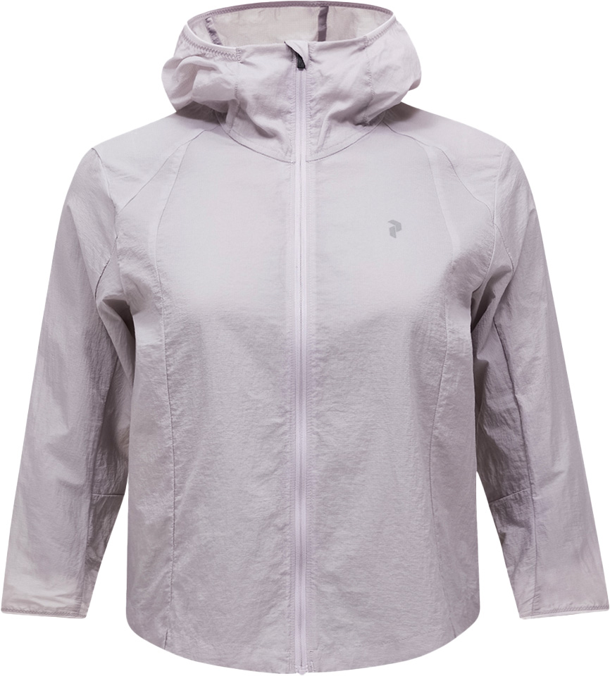 Veste coupe-vent de trail - W Discover Wind Jacket Misty Lavender en Softshell - Taille S - Violet