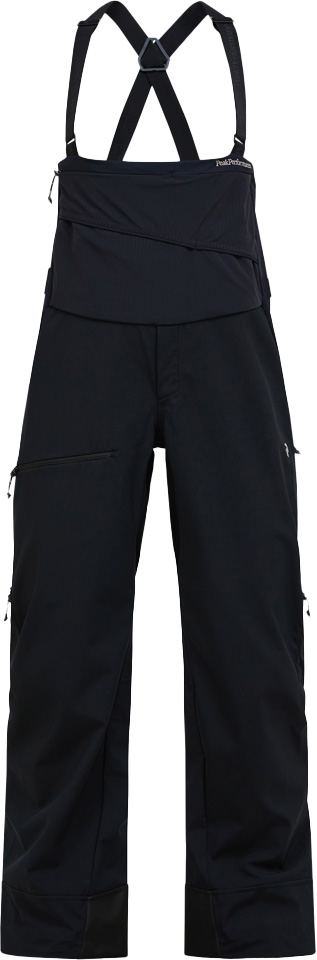 Salopette imperméable de ski de randonnée - W Ascent Softshell Bib Pants Black en Softshell - Taille L - Noir