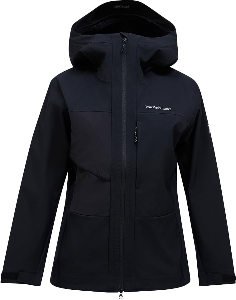 Veste imperméable de ski de randonnée - W Ascent Softshell Jacket Black en Softshell - Taille S - Noir