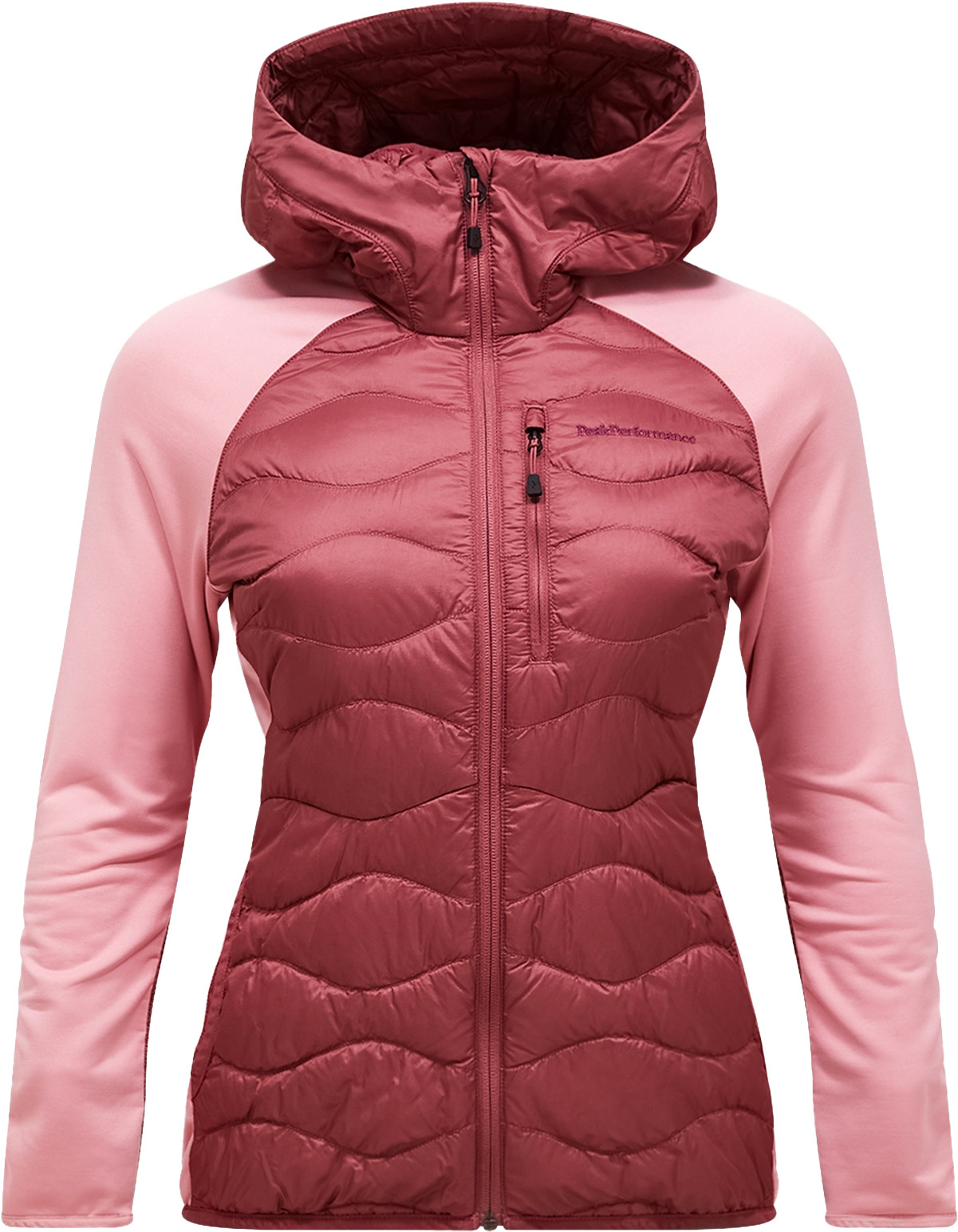Windjacke / winddicht / wasserabweisend – Damen / Frau W Helium Down Hybrid Hood W Helium Down Hybrid Hood Wild Rouge Warm