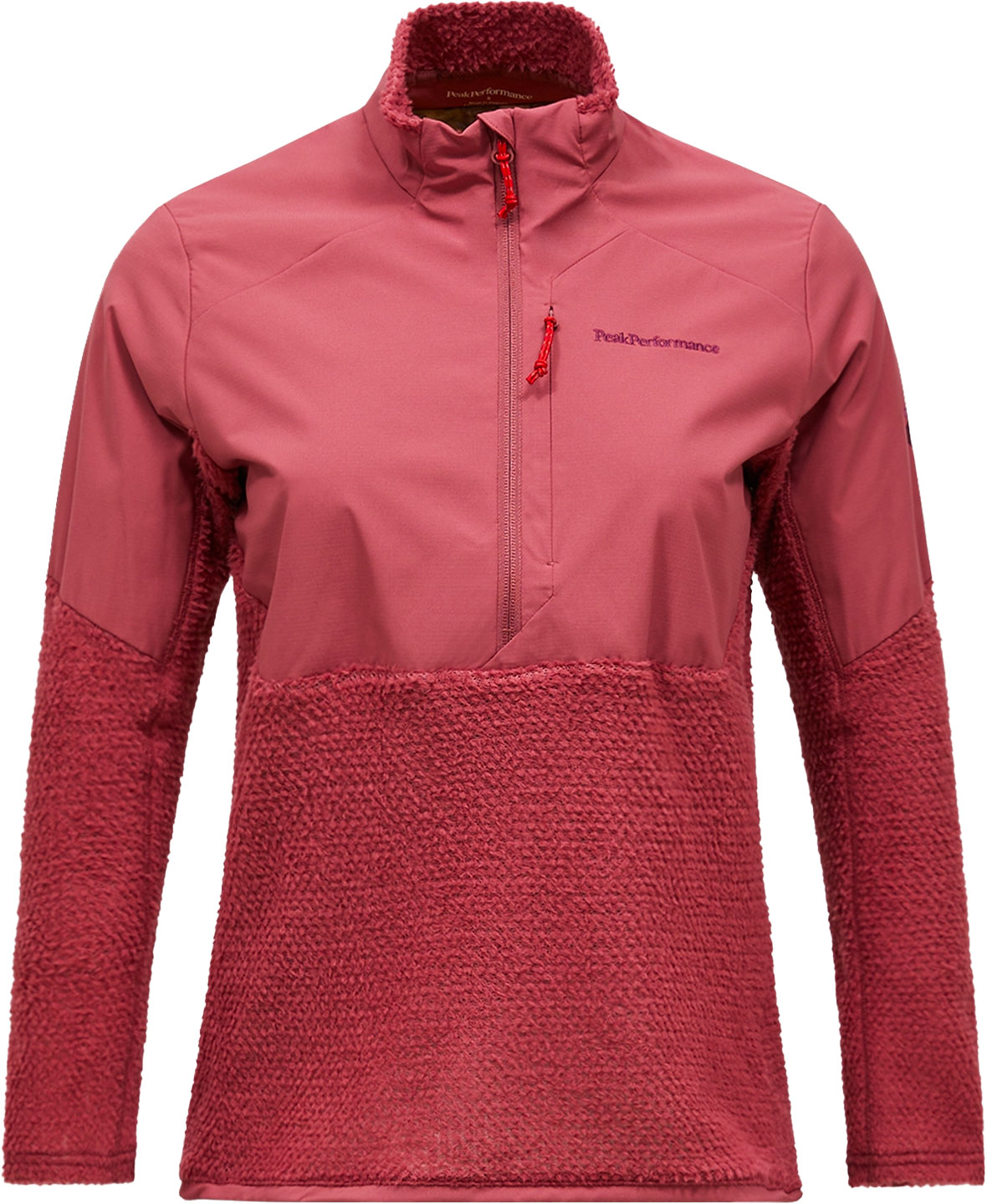 Polaire zippée en Polartec Alpha® - W Freelight Alpha Half Zip Wild Rouge - Taille M