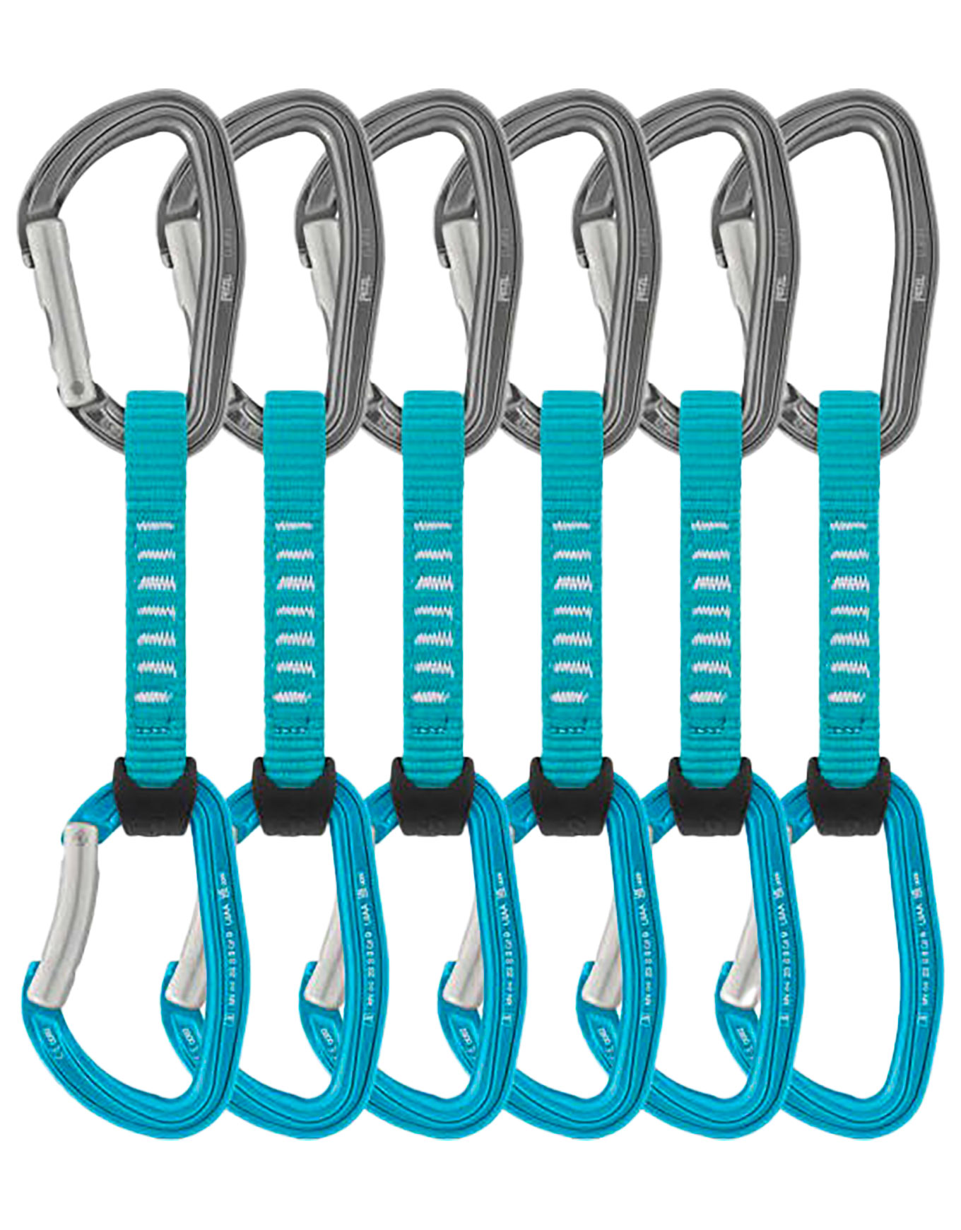 Pack de 6 dégaines Djinn Axess - Pack 6 Djinn Axess Turquoise - Taille 11 cm - Bleu