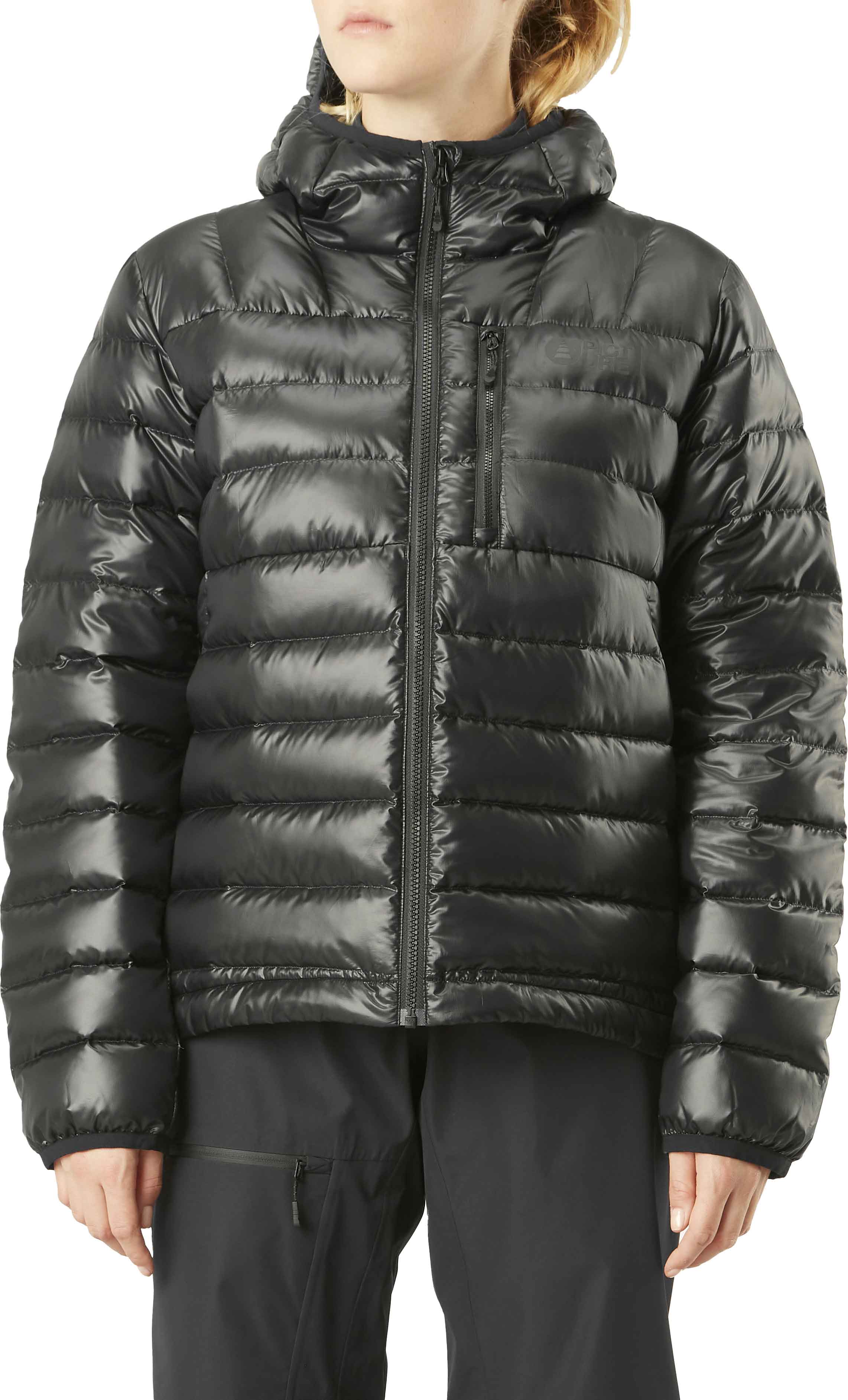 Daunenjacke aus Entendaunen Mid Puff W Jkt Black für Damen Größe S schwarz