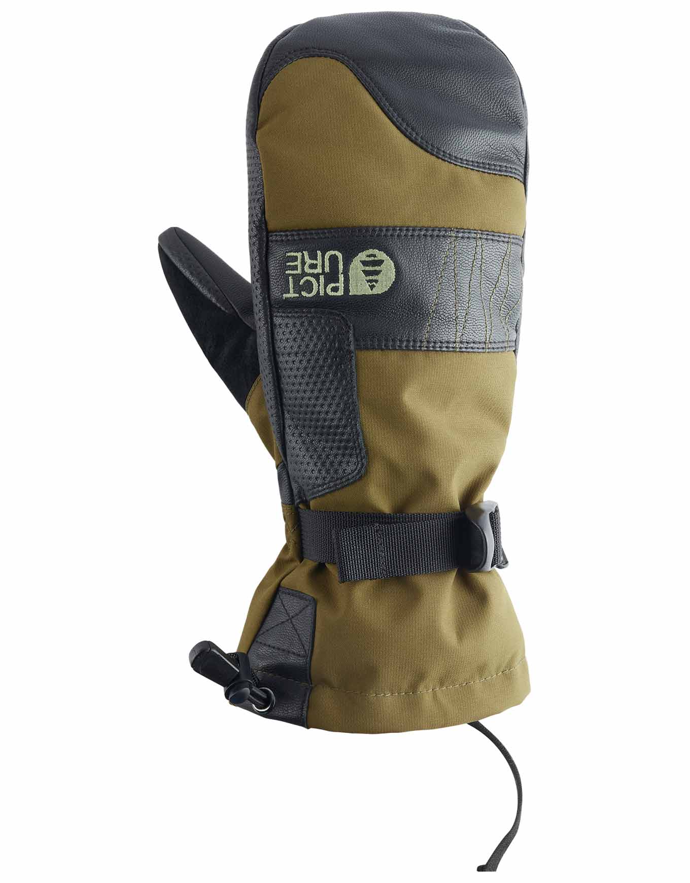 Atmungsaktive und wasserfeste Fäustlinge Anna Mitts Tobacco für Damen Größe 7 Khaki