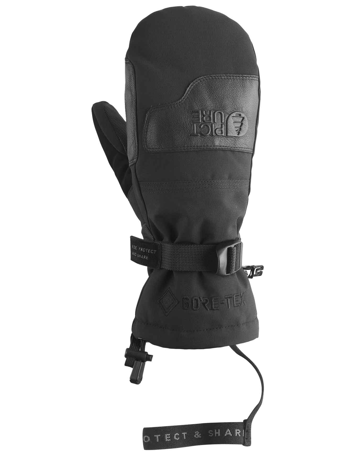 Fäustlinge für Ski aus GORE-TEX- Damen / Frau Grab GTX W Mitts Black für Damen Größe 7 schwarz