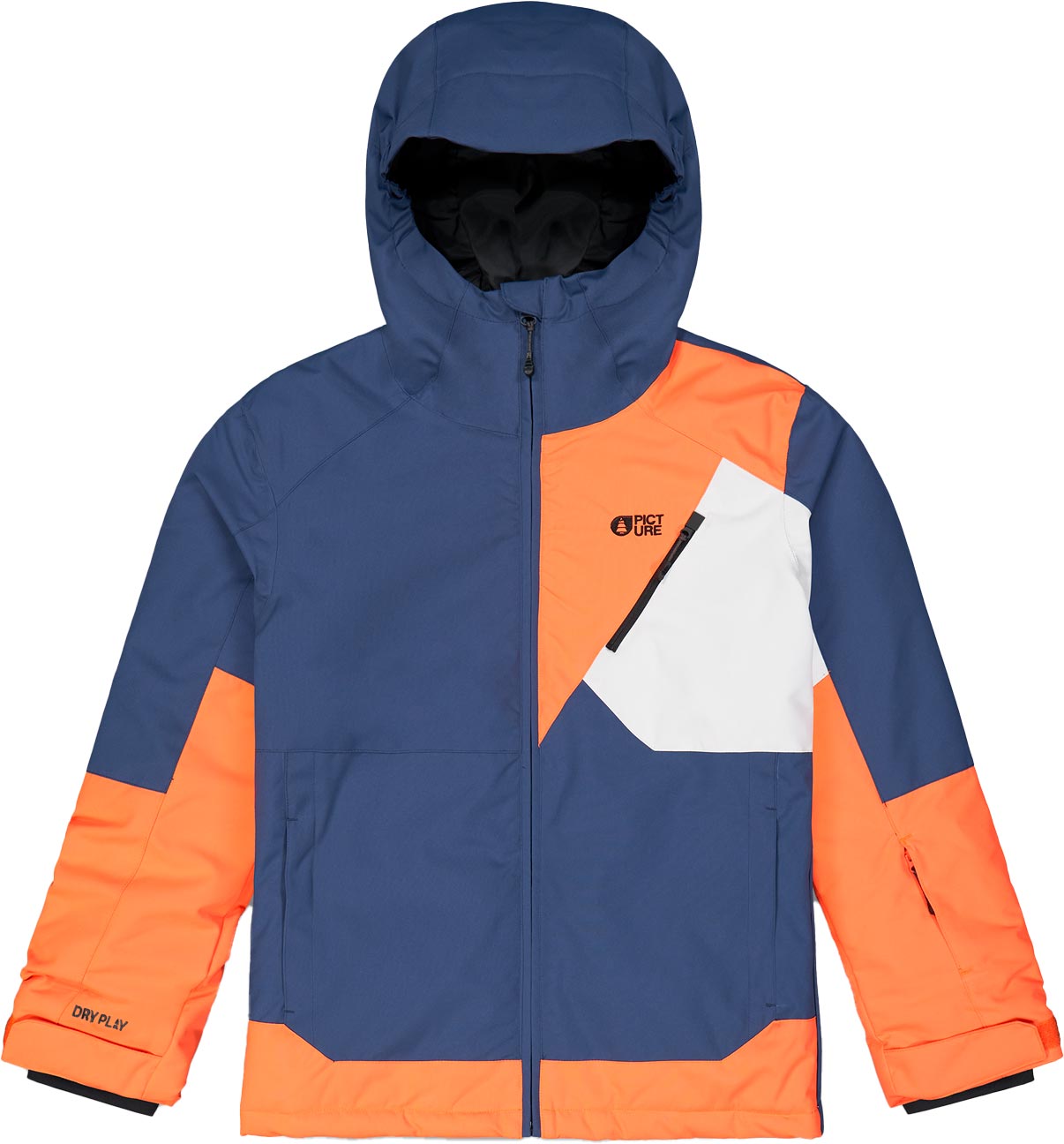 Skijacke Daumy Jkt Neon Flare Kindergröße 158-164 cm Orange