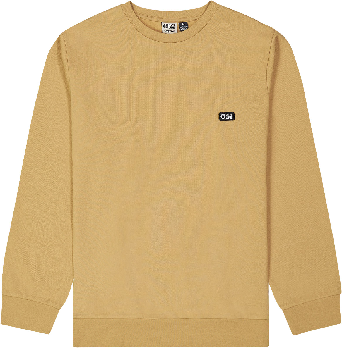 Sweat en coton organique - Essential Crew Lark en Coton - Taille M - Beige